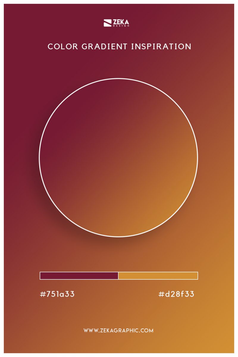 12 Color Gradient Ideas Inspired on Autumn - Zeka Design