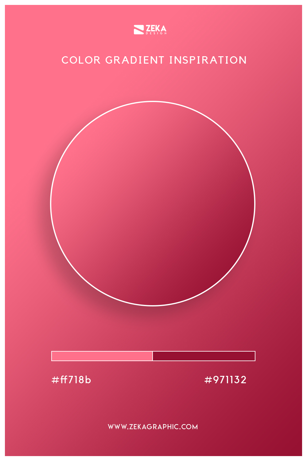 05 Brink Pink Bright Red Autumn Color Gradient Inspiration
