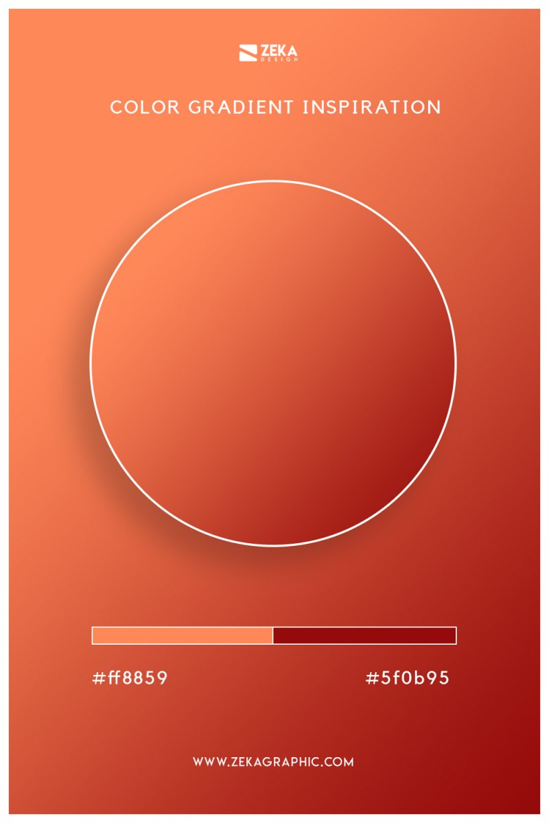 Red Design Inspiration 16 Trendy Color Gradient Inspiration for Graphic Design - Zeka Design