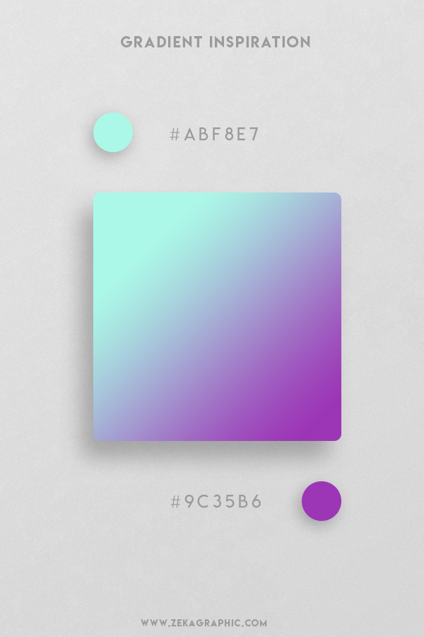 12 Ice Cold Purple Beautiful Color Gradient Inspiration Design