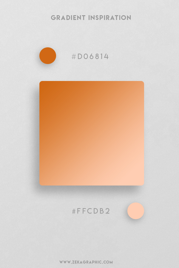 13 Orange Beautiful Color Gradient Inspiration Design