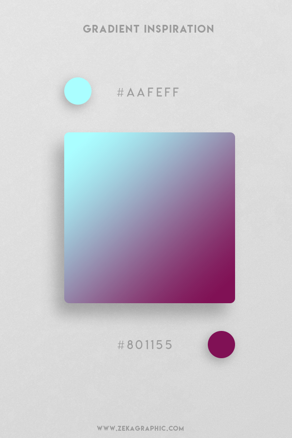 13 Pale Turquoise Pompadour Beautiful Color Gradient Inspiration Design