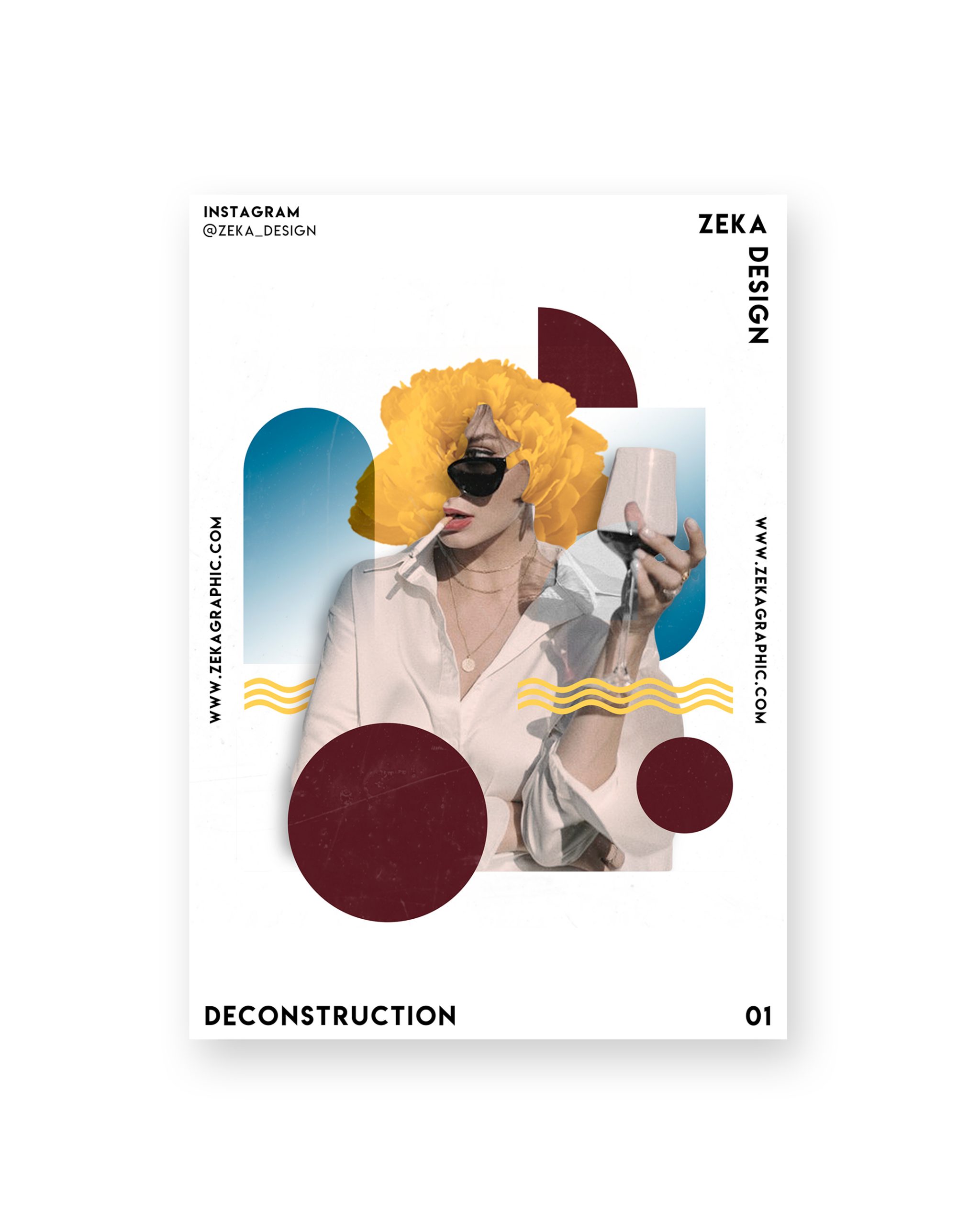 Deconstruction Poster Design Collection Zeka Design