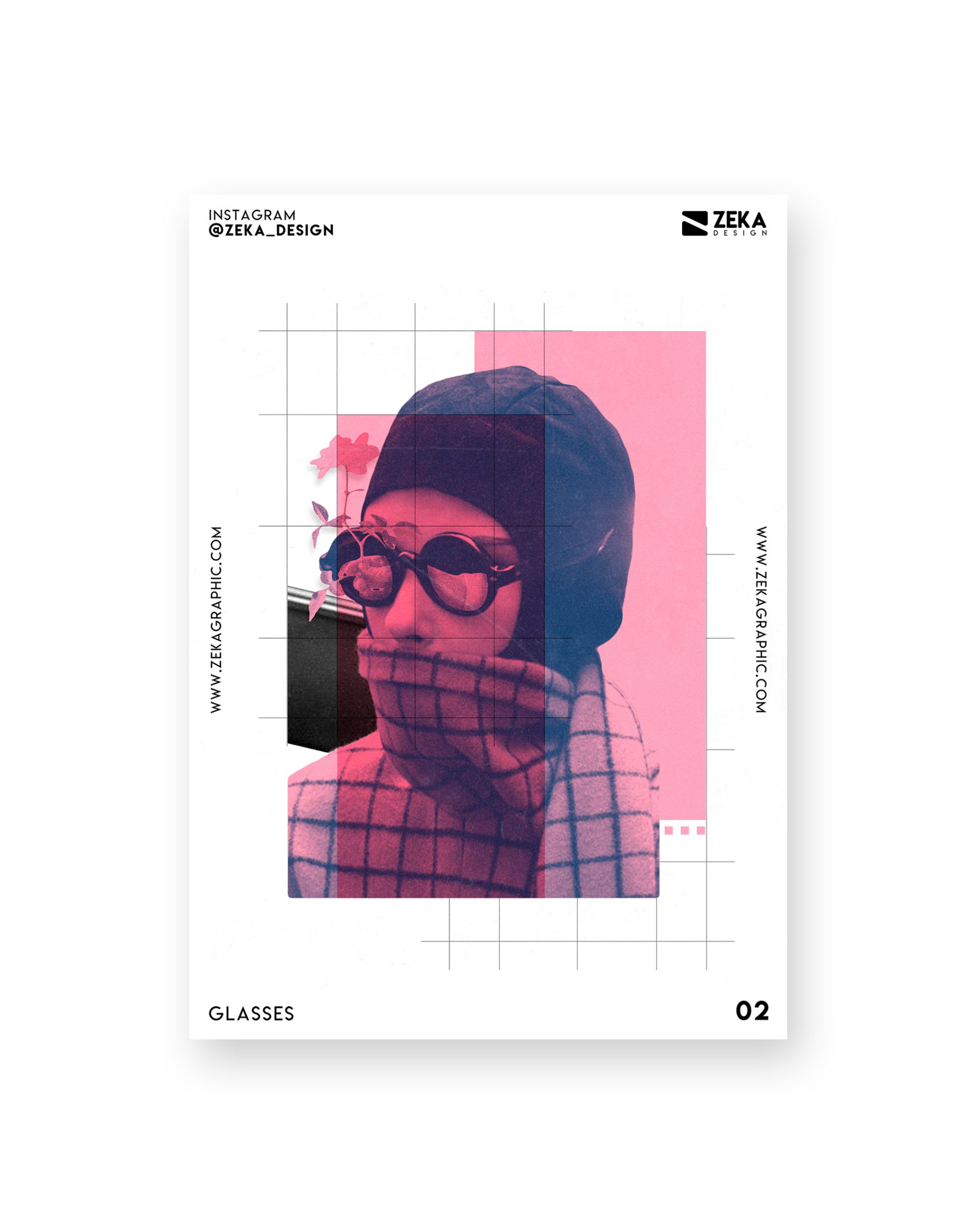 Glasses Poster Design Collection Zeka Design
