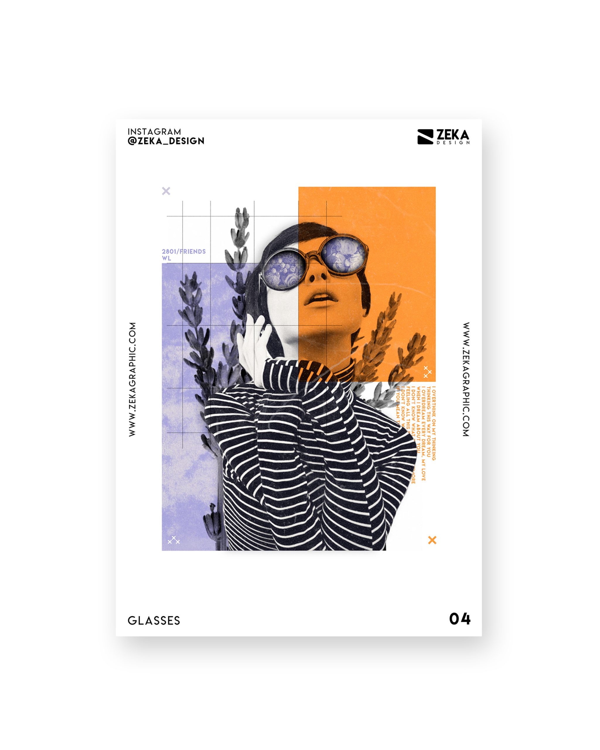 Glasses Poster Design Collection Zeka Design