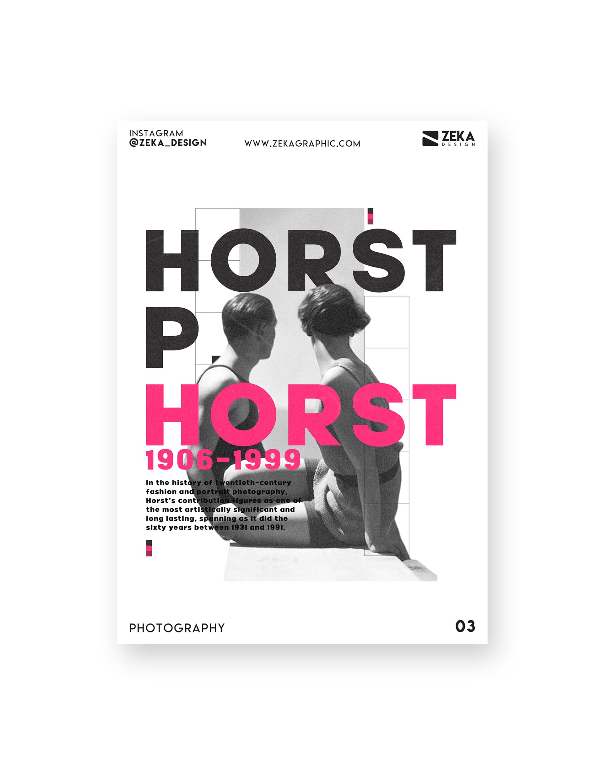 2020 Photography Poster Design 03 White