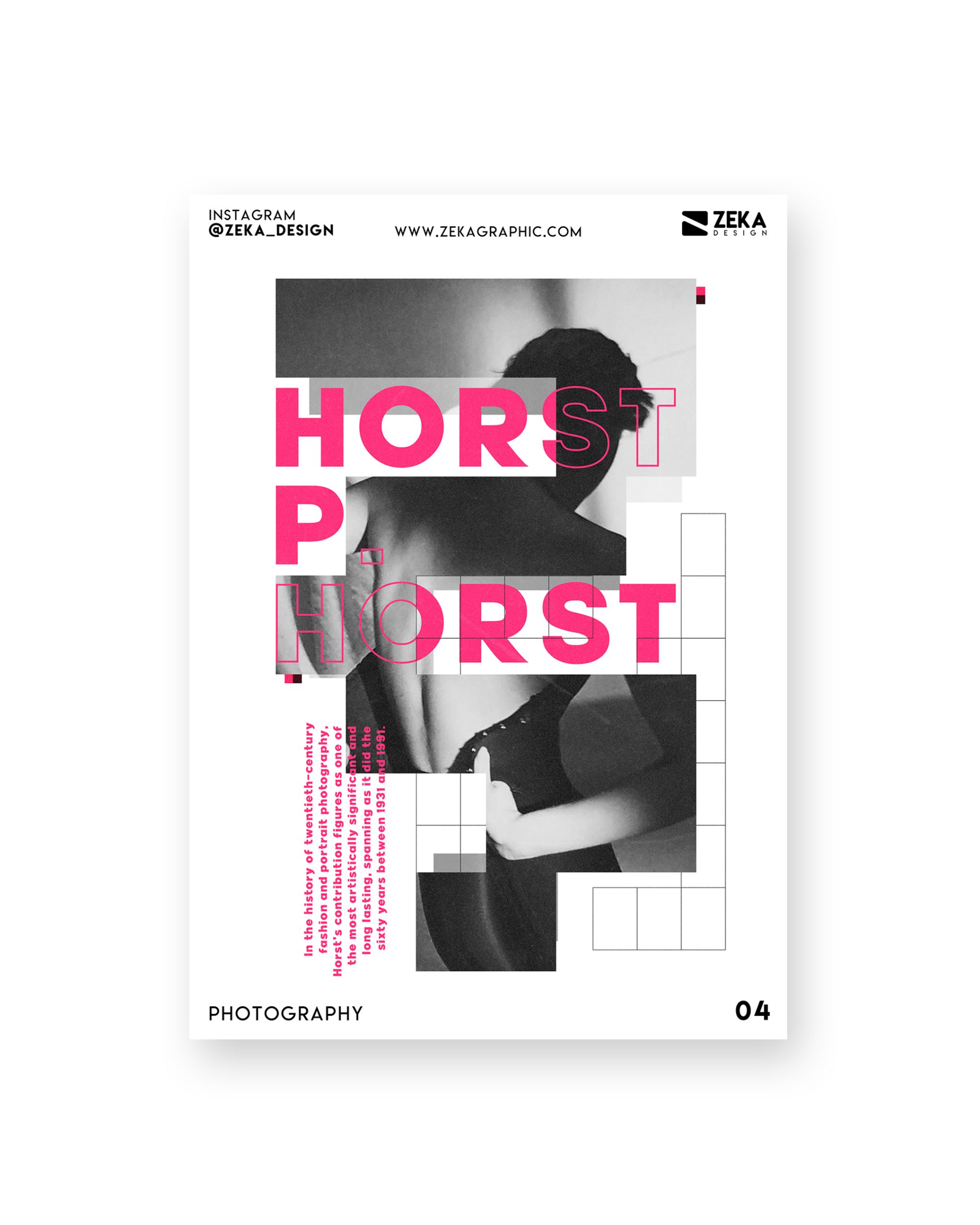 2020 Photography Poster Design 04 White