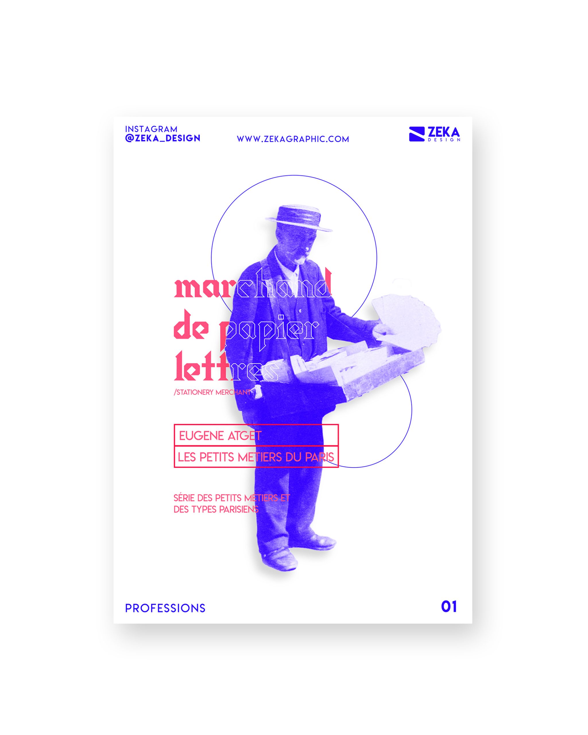 2020 Professions White Poster Design 01