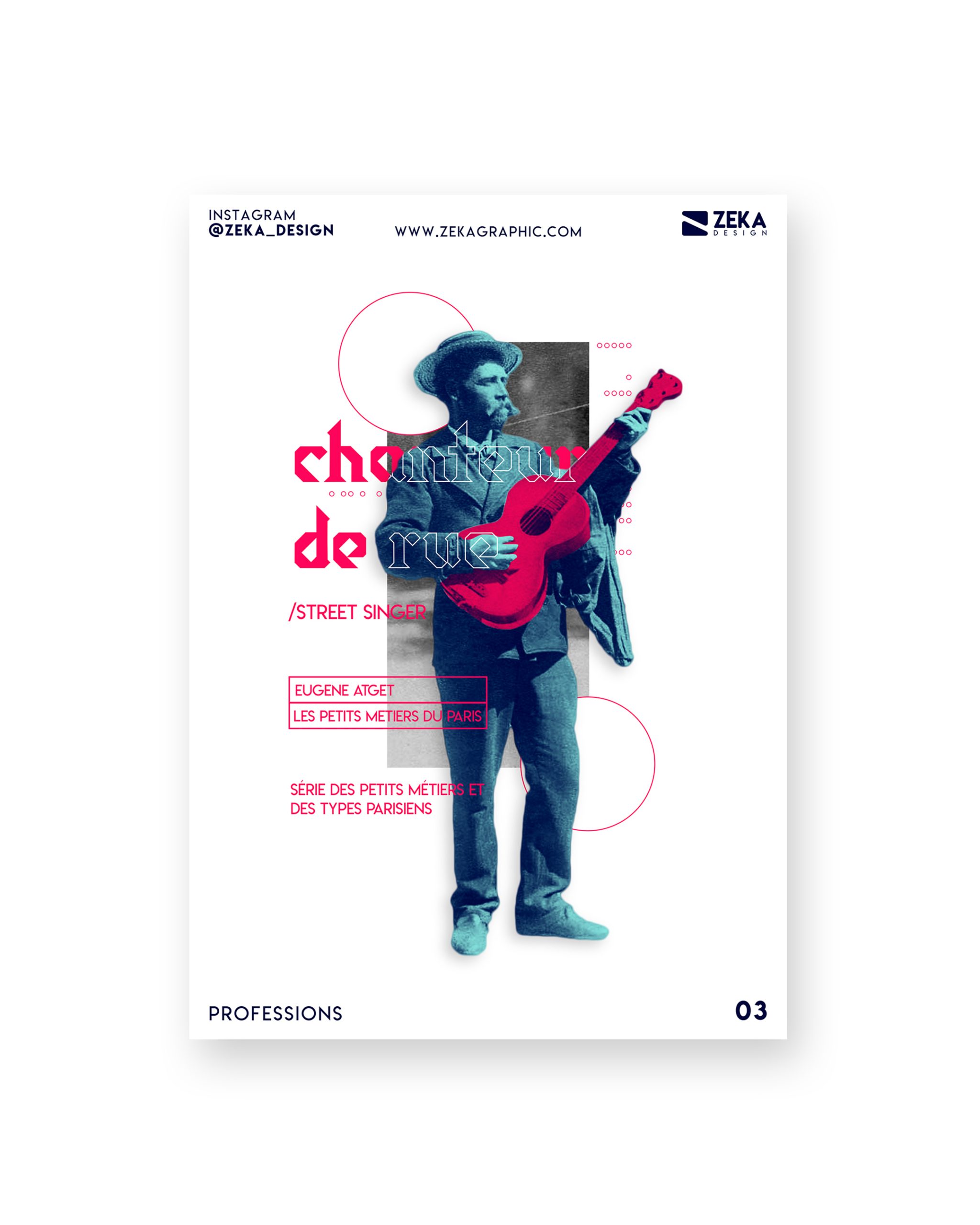 2020 Professions White Poster Design 03