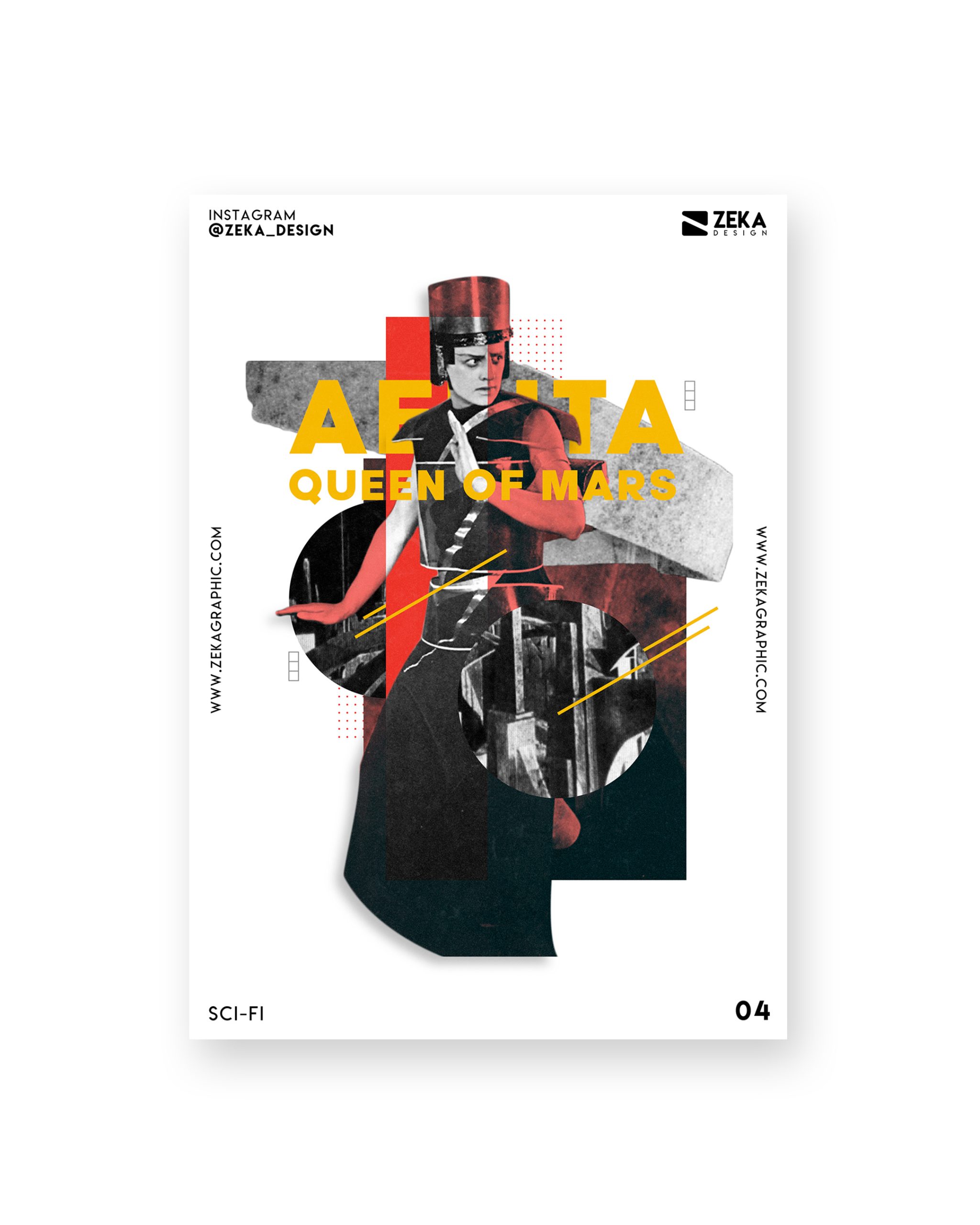 Sci Fi Movie Poster Design Collection Zeka Design