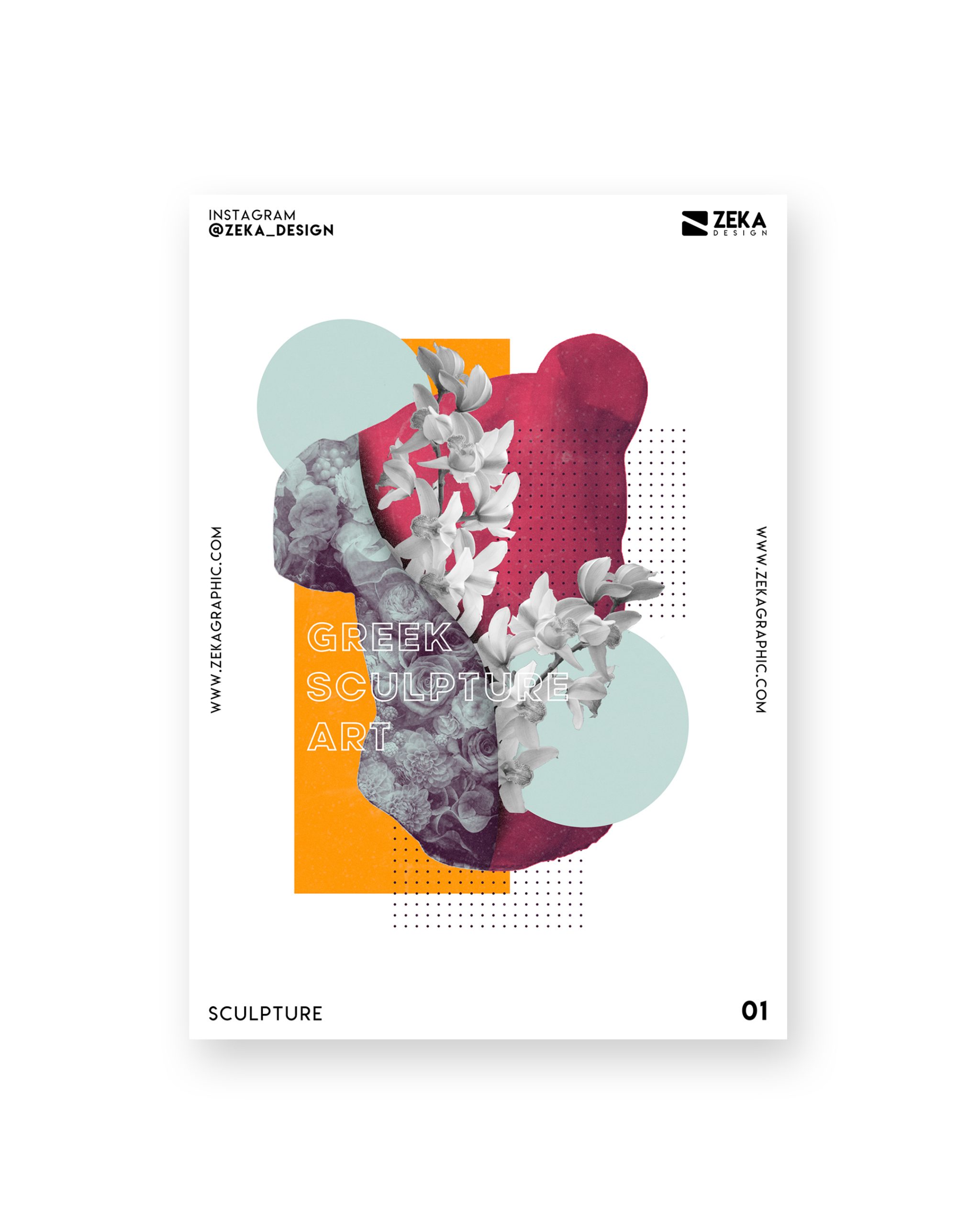 Sculpture Poster Design Collection Zeka Design
