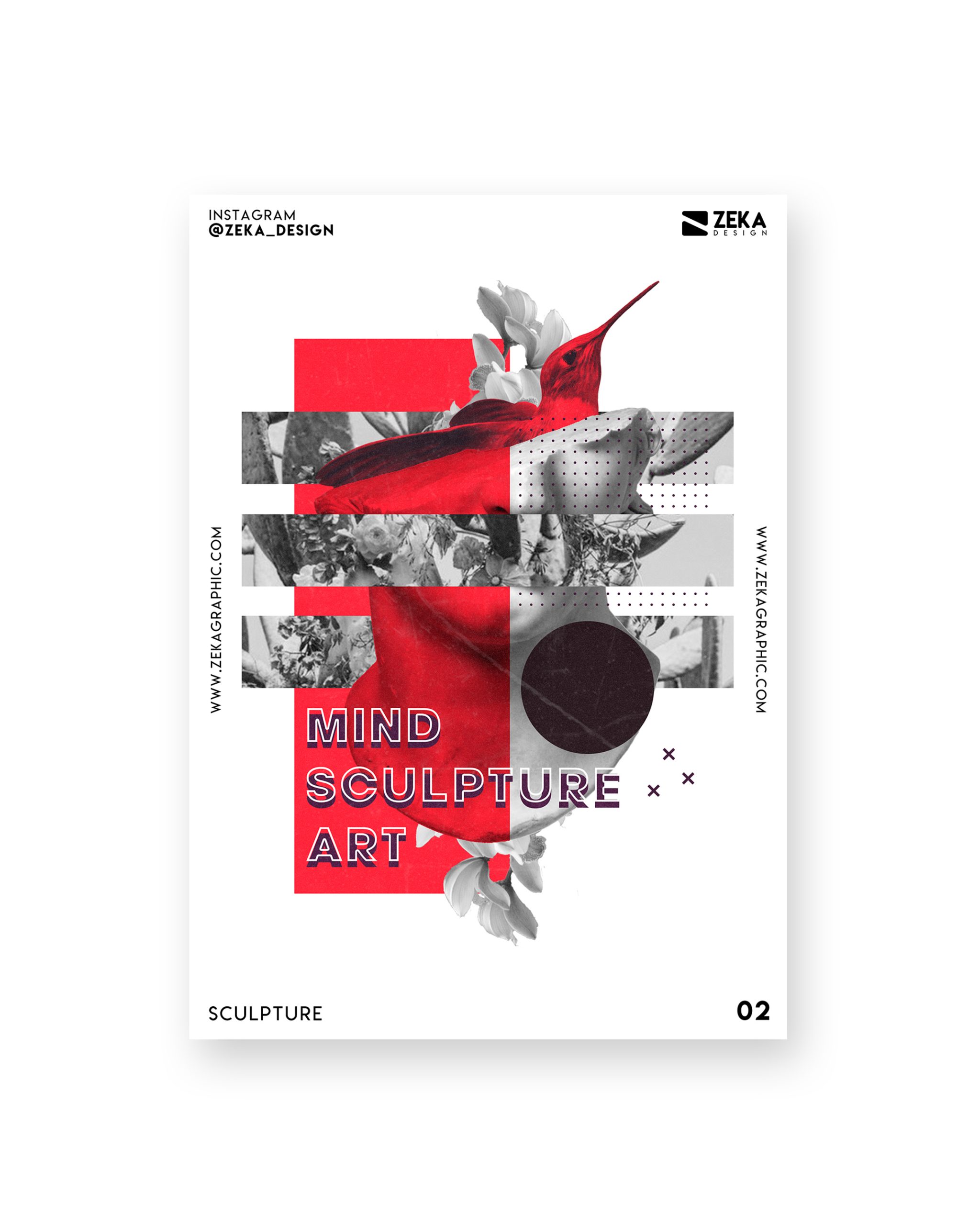 Sculpture Poster Design Collection Zeka Design