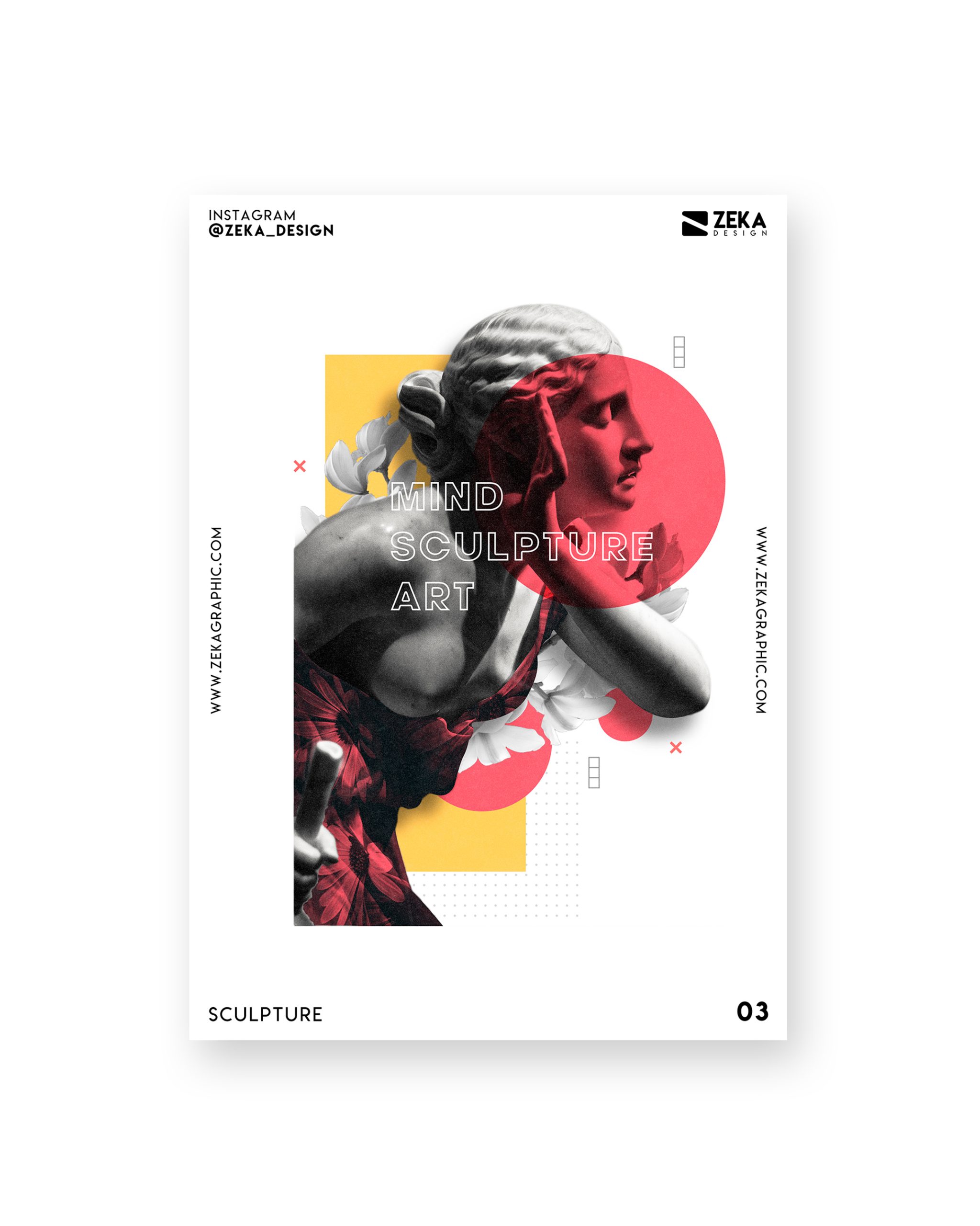 Sculpture Poster Design Collection Zeka Design