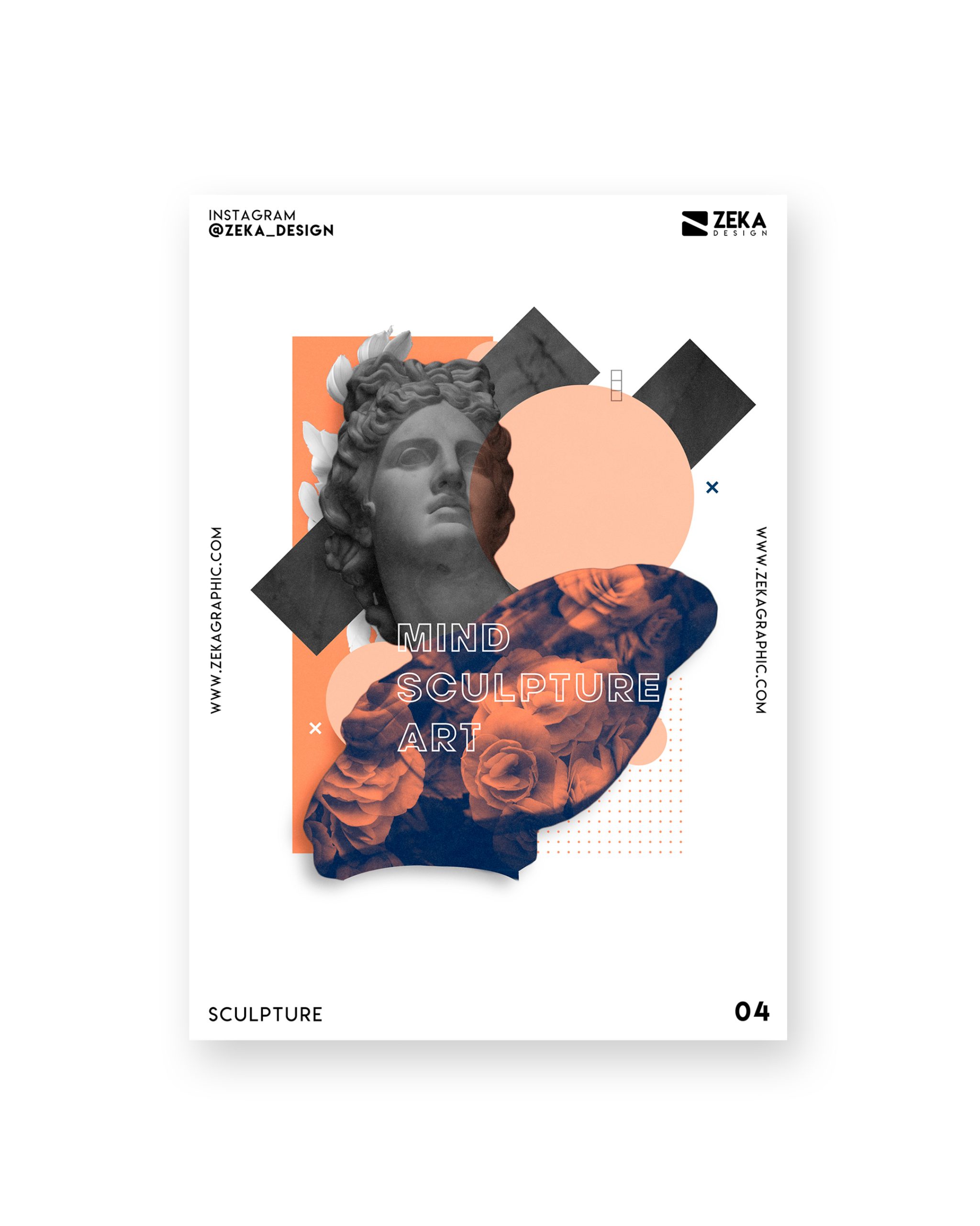 Sculpture Poster Design Collection Zeka Design