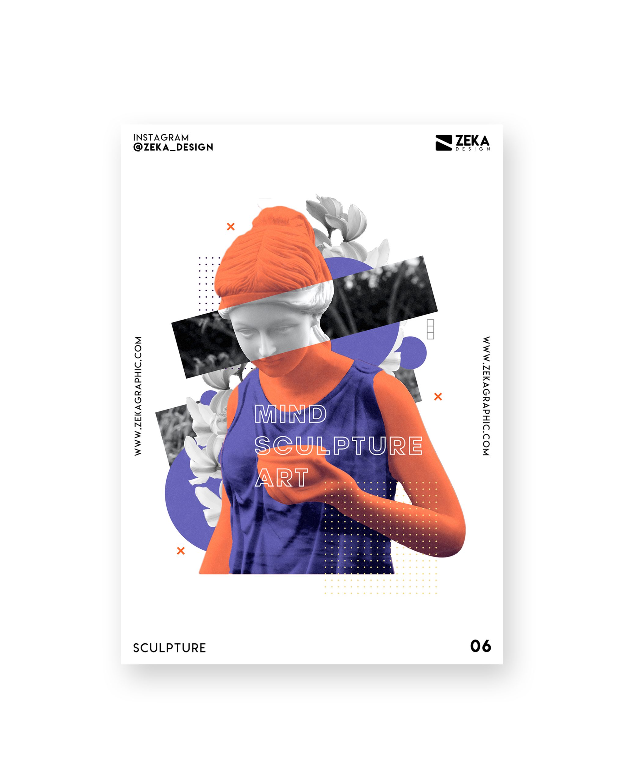 Sculpture Poster Design Collection Zeka Design