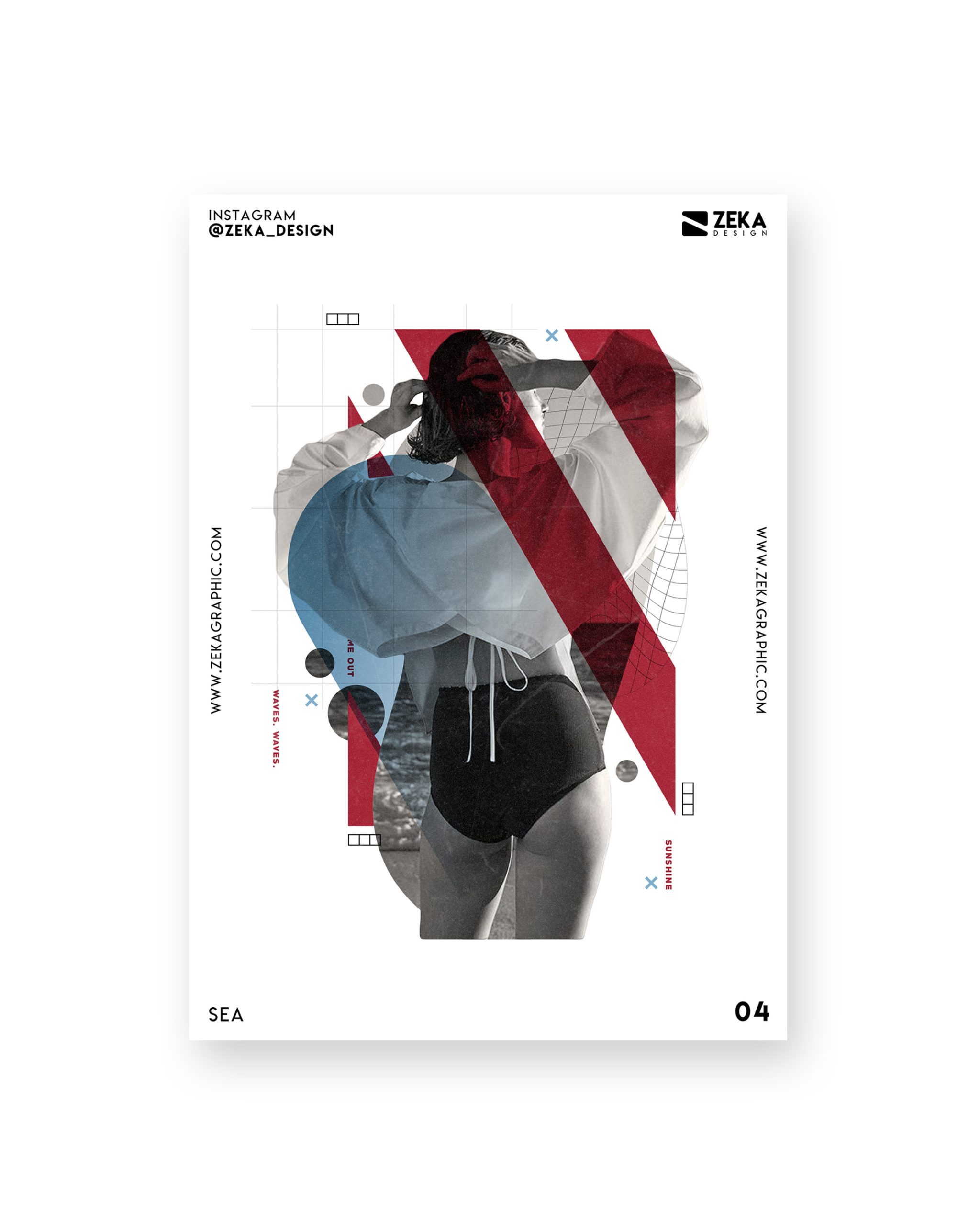 Sea Poster Design Collection Zeka Design