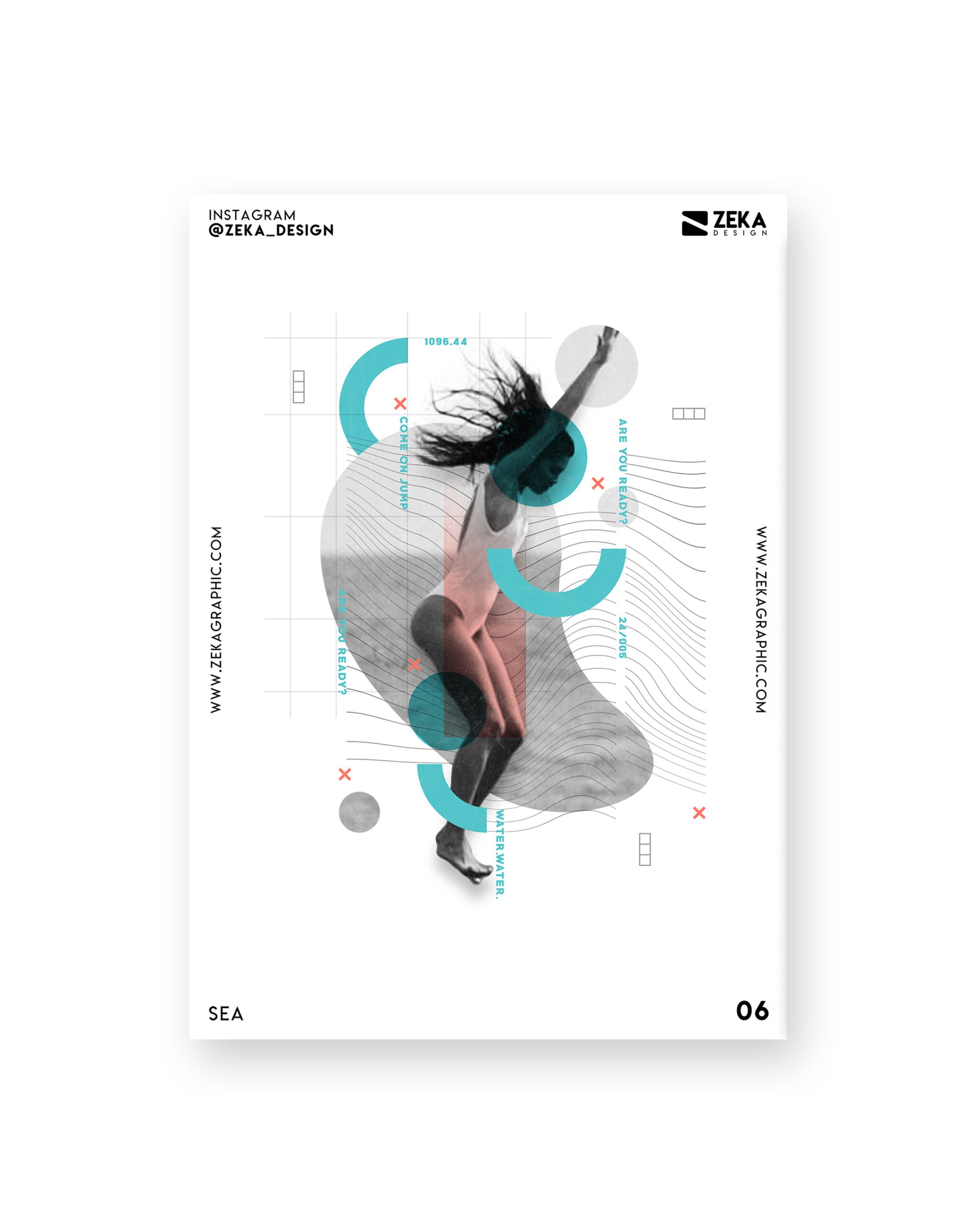 Sea Poster Design Collection Zeka Design