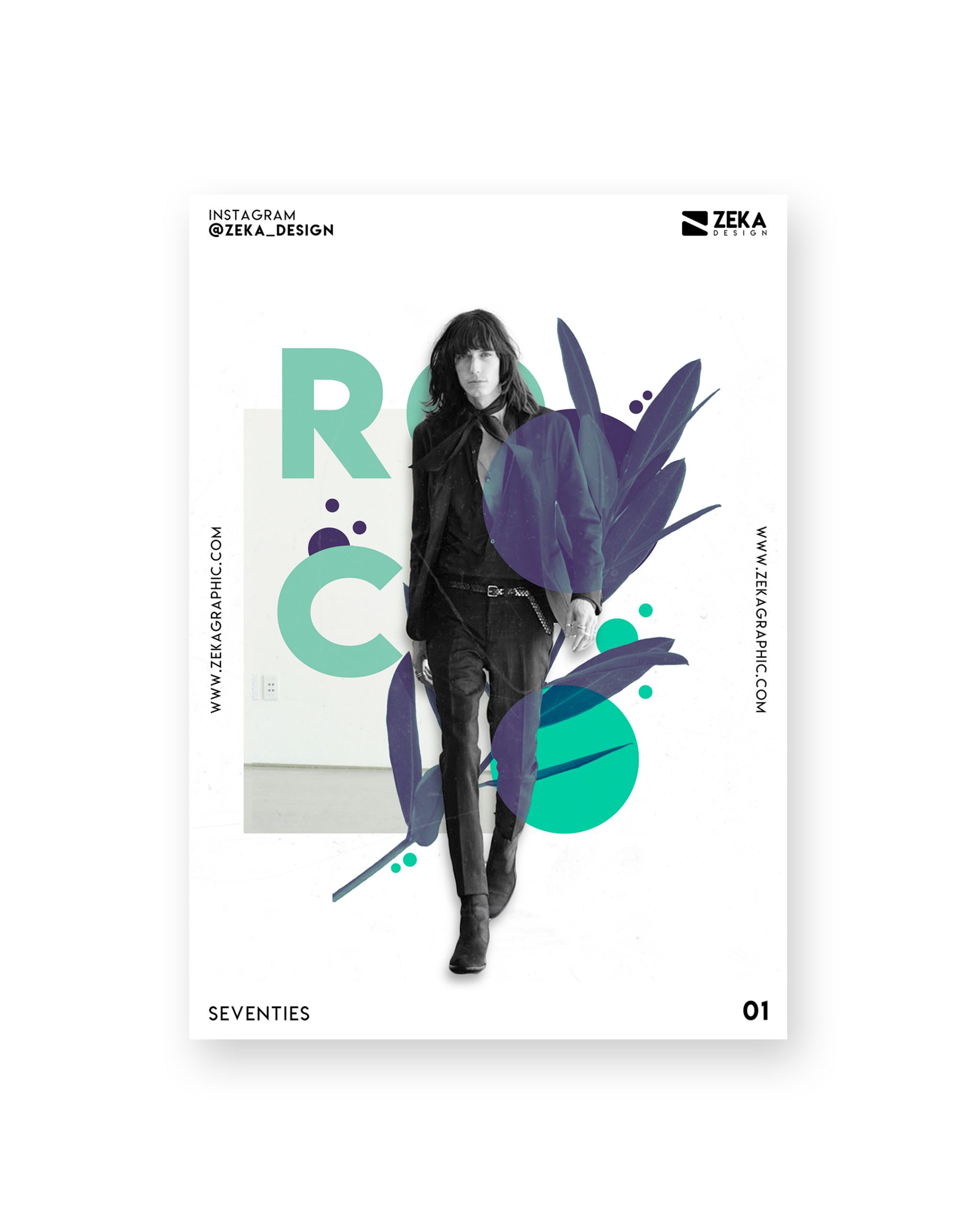 Seventies Poster Design Collection Zeka Design