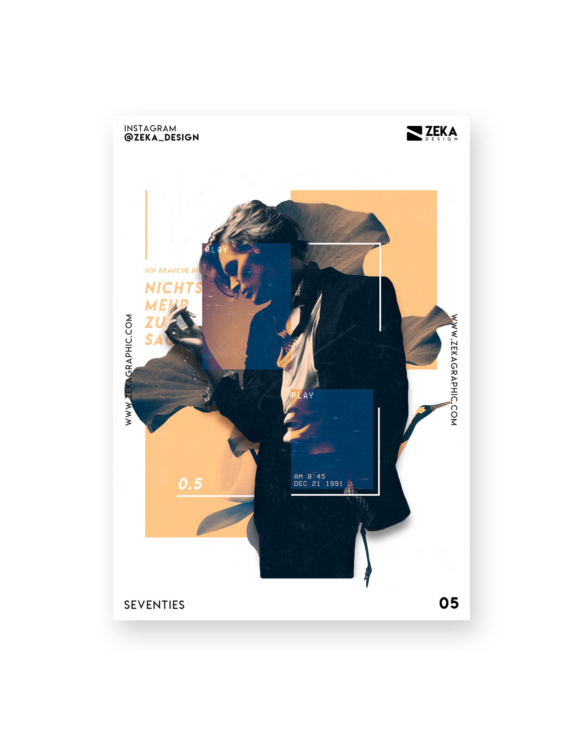 Seventies Poster Design Collection Zeka Design