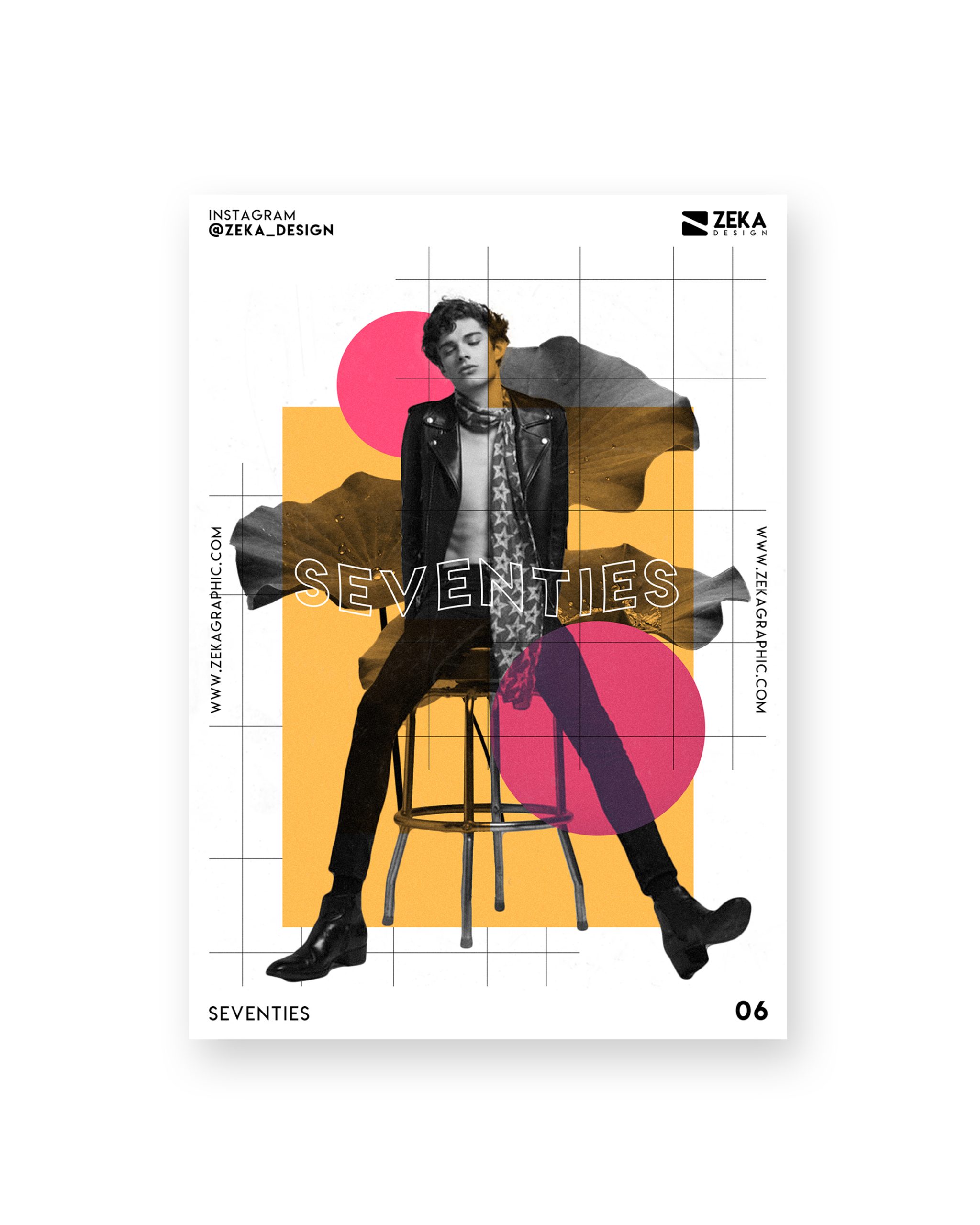 Seventies Poster Design Collection Zeka Design