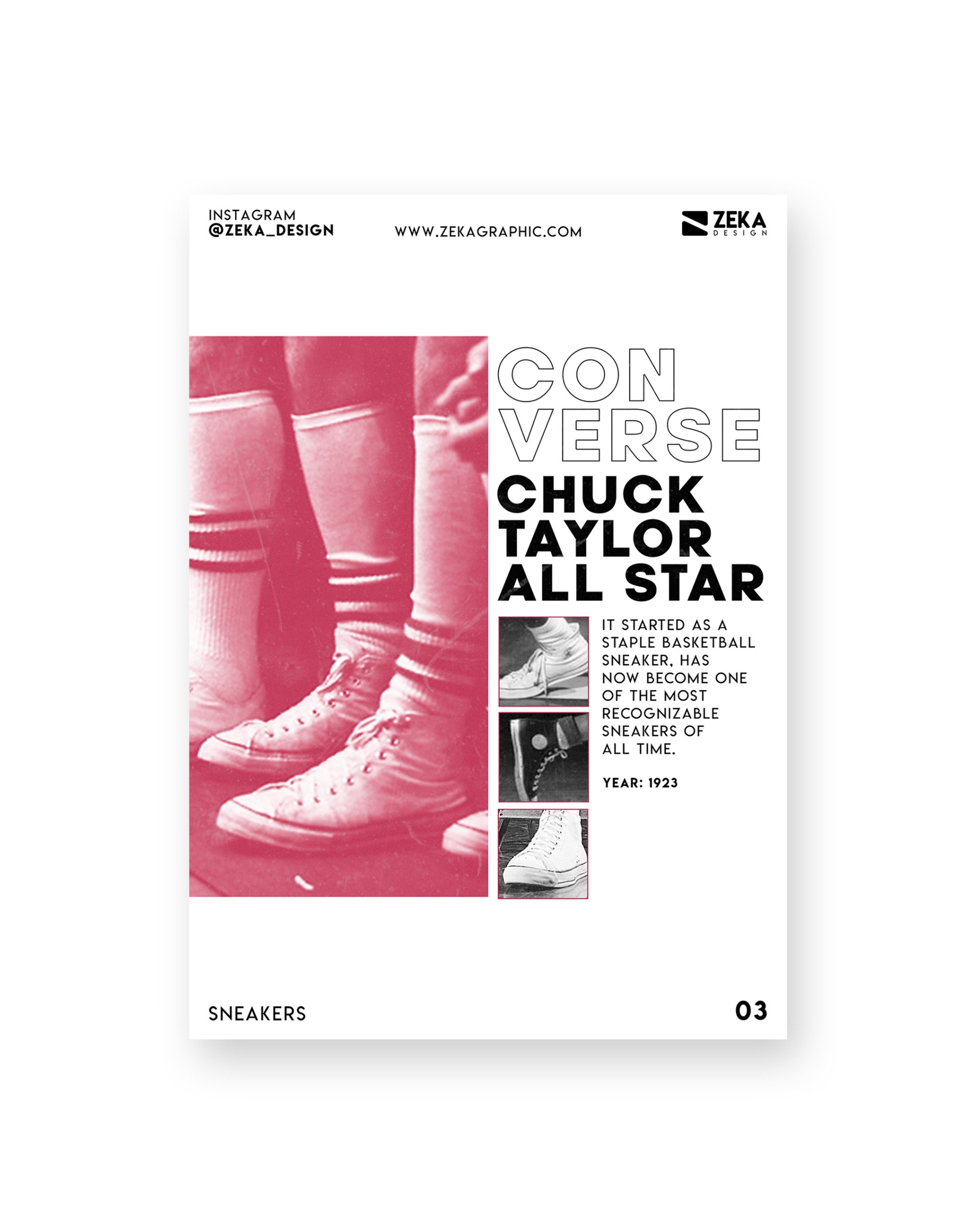 2020 Sneakers Poster Design Portfolio Zeka Design