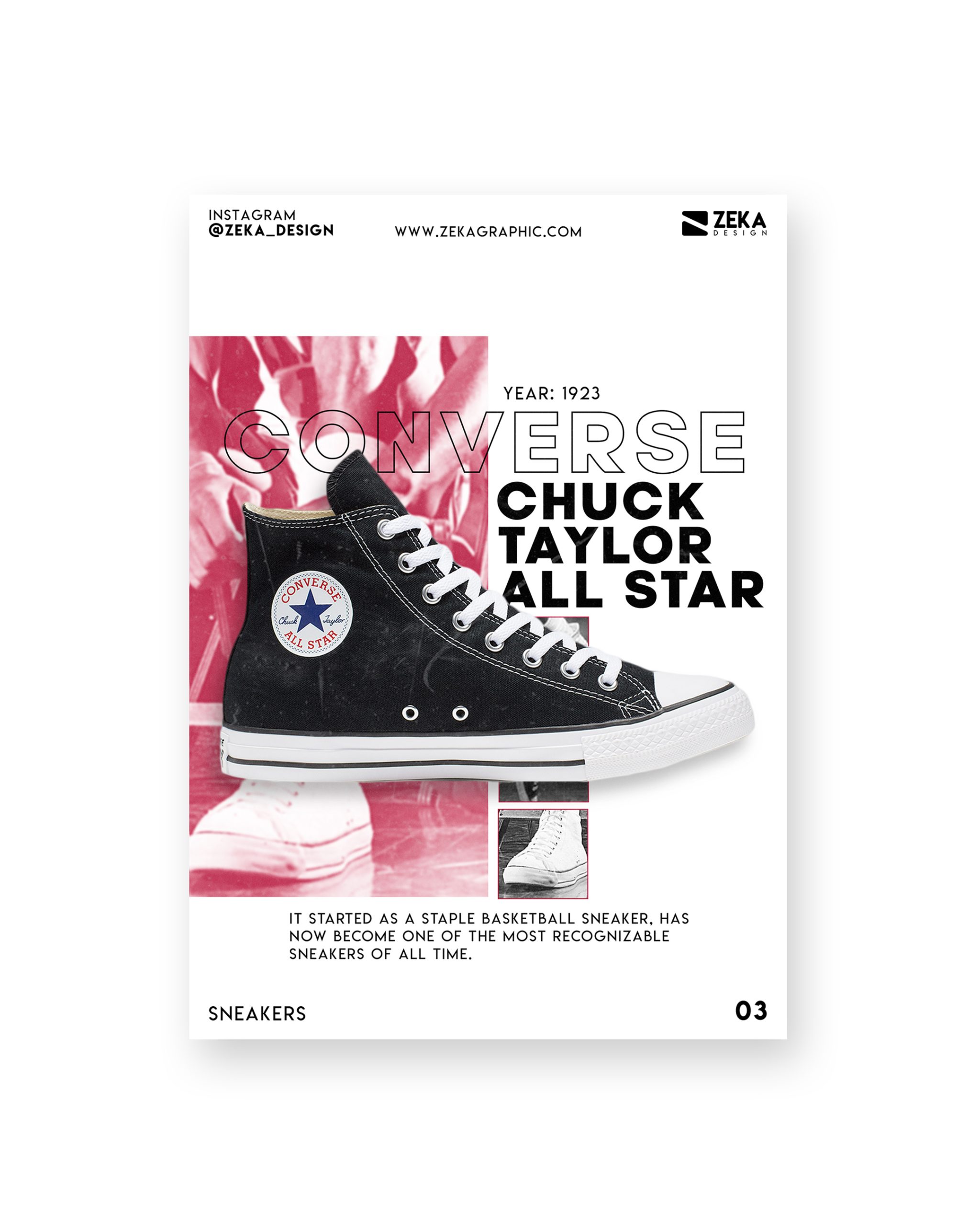 2020 Sneakers Poster Design Portfolio Zeka Design