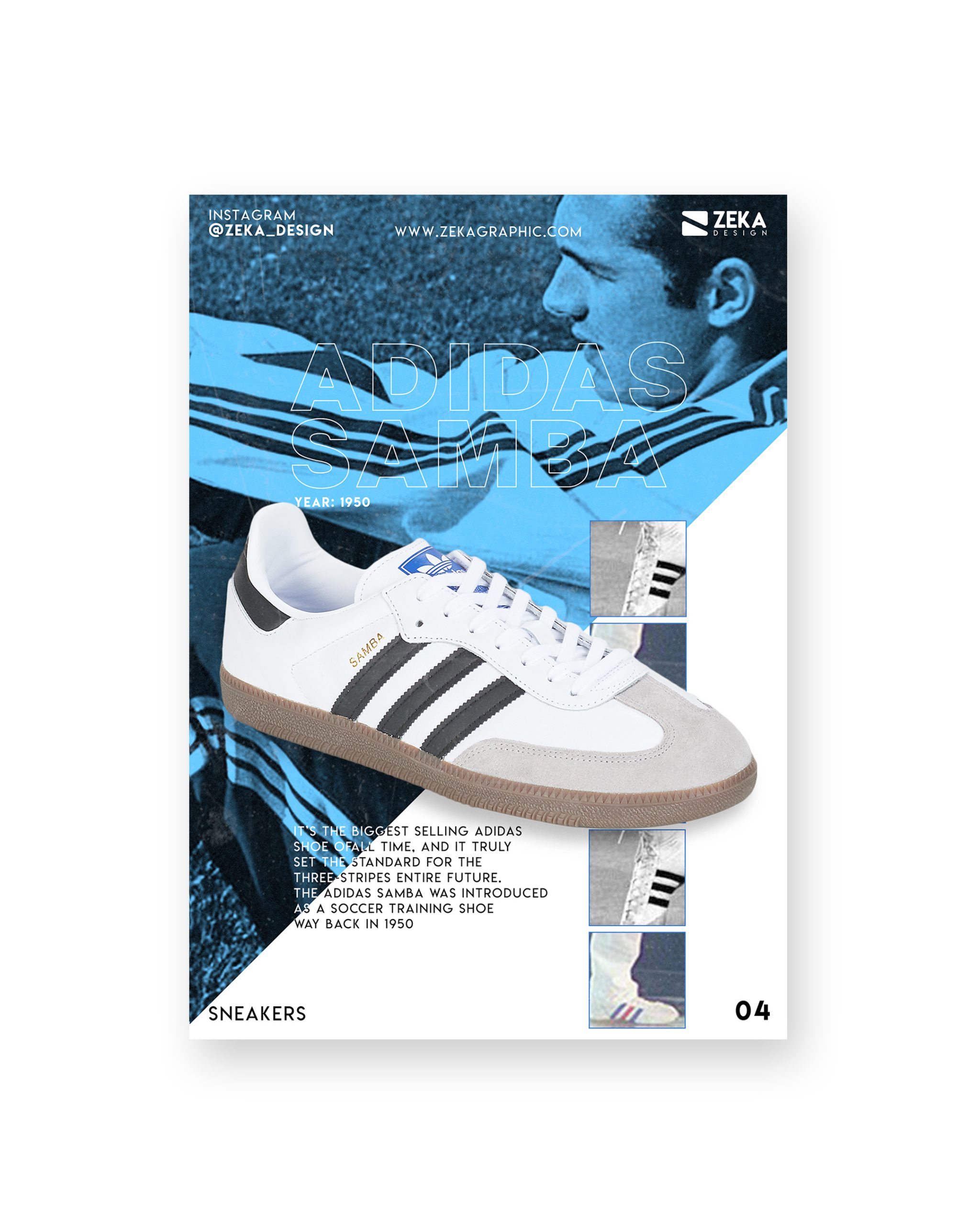 2020 Sneakers Poster Design Portfolio Zeka Design