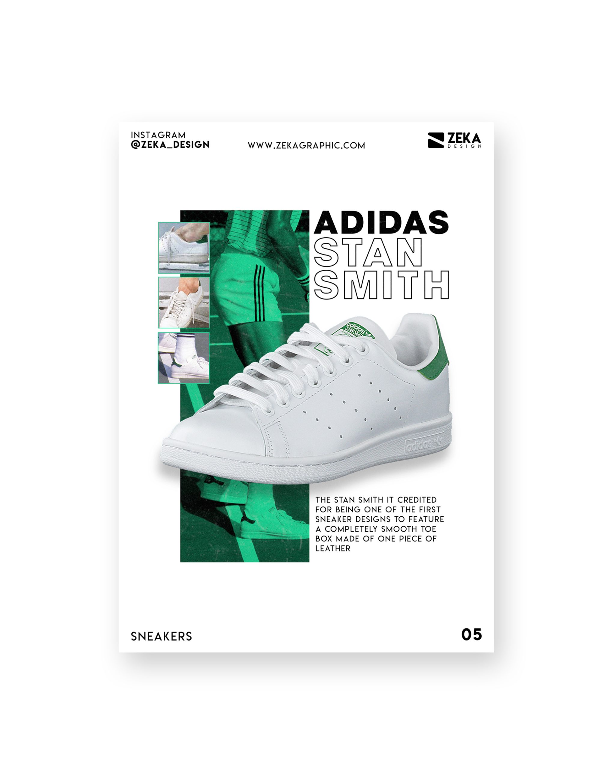 2020 Sneakers Poster Design Portfolio Zeka Design