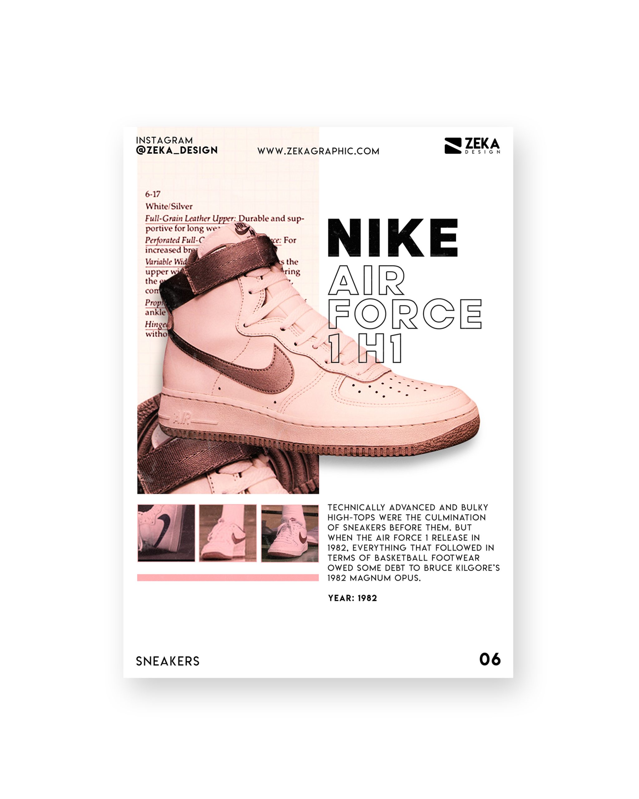 2020 Sneakers Poster Design Portfolio Zeka Design