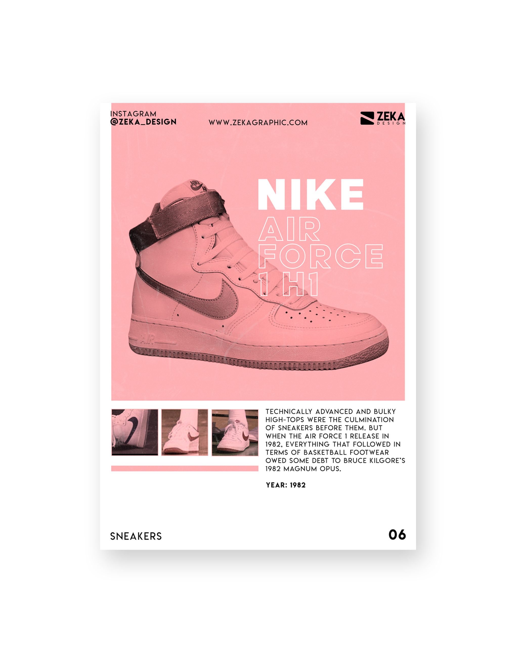 2020 Sneakers Poster Design Portfolio Zeka Design