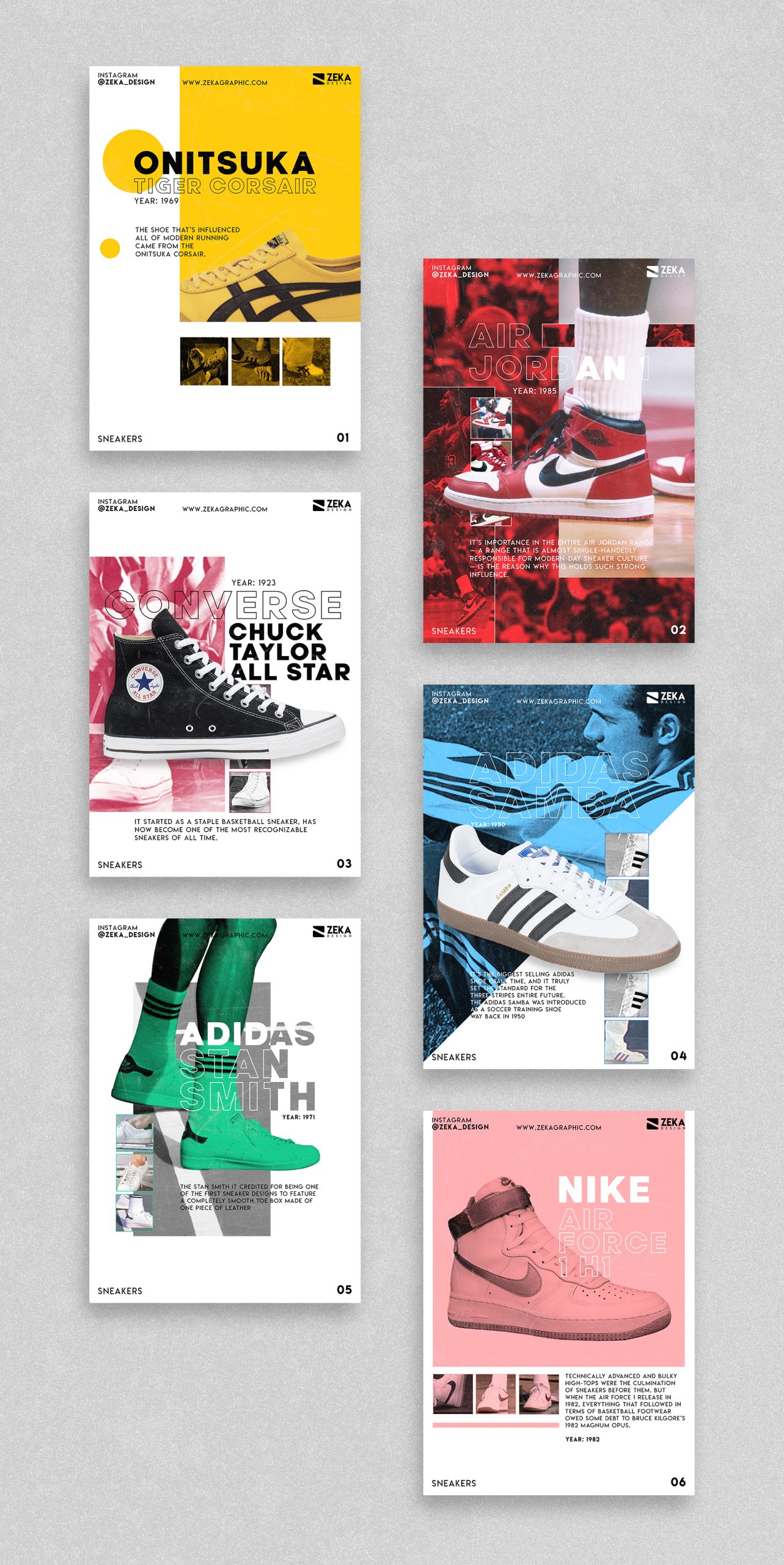 2020 Sneakers Poster Design Portfolio Zeka Design