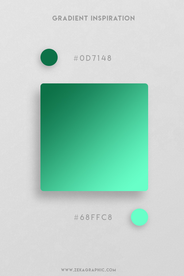 28 Jewel Aquamarine Beautiful Color Gradient Inspiration Design