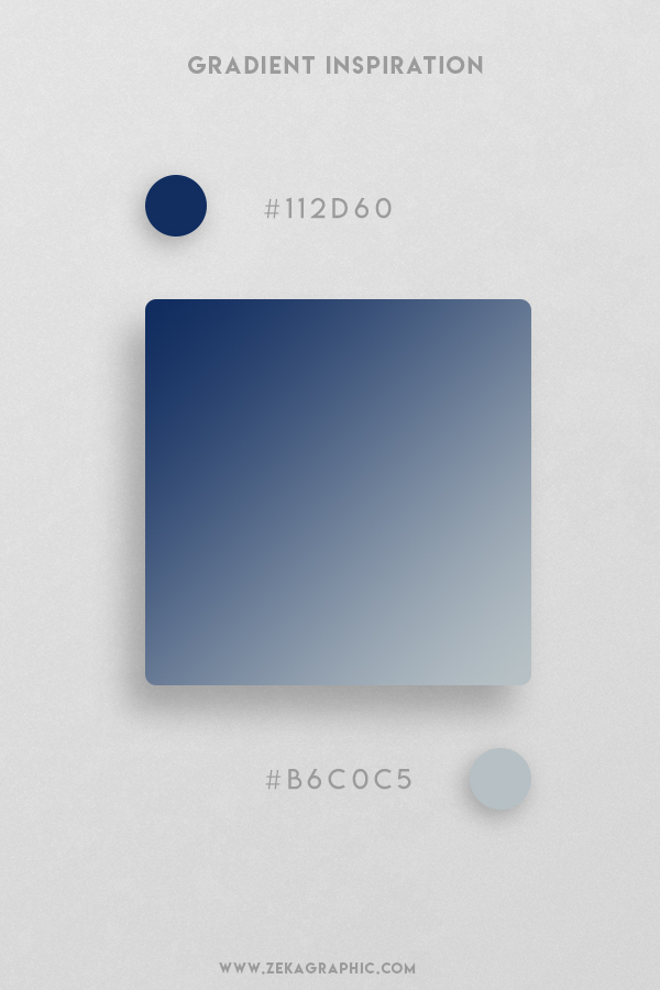 3 Blue Zodiac Submarine Beautiful Color Gradient Inspiration Design