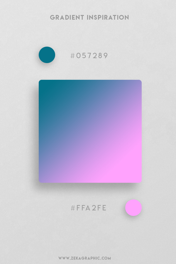 3 Teal Lavender Rose Beautiful Color Gradient Inspiration Design