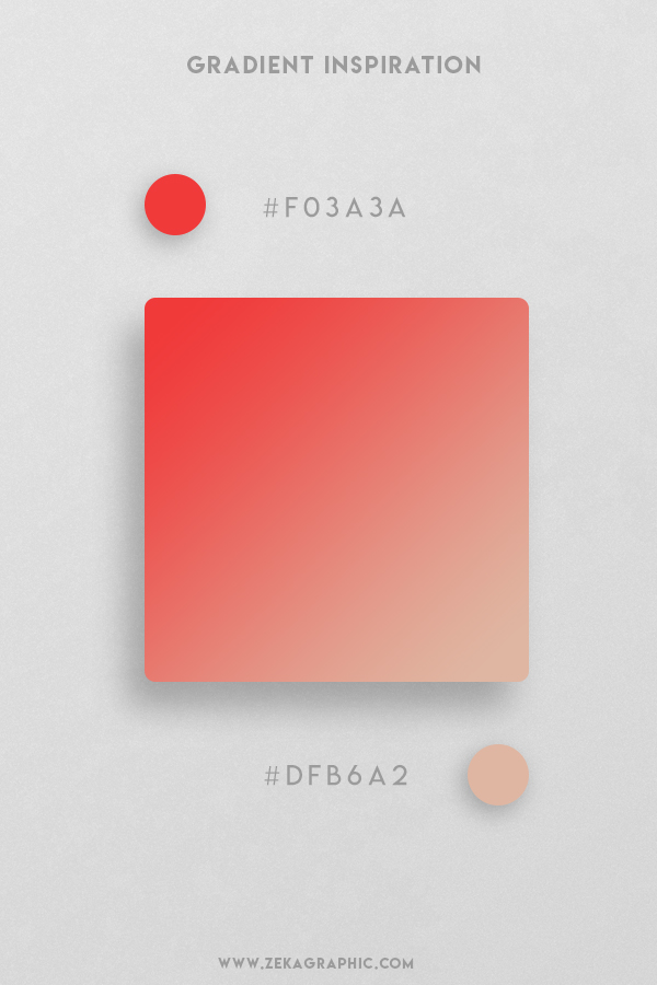 30 Coral Red Shilo Beautiful Color Gradient Inspiration Design