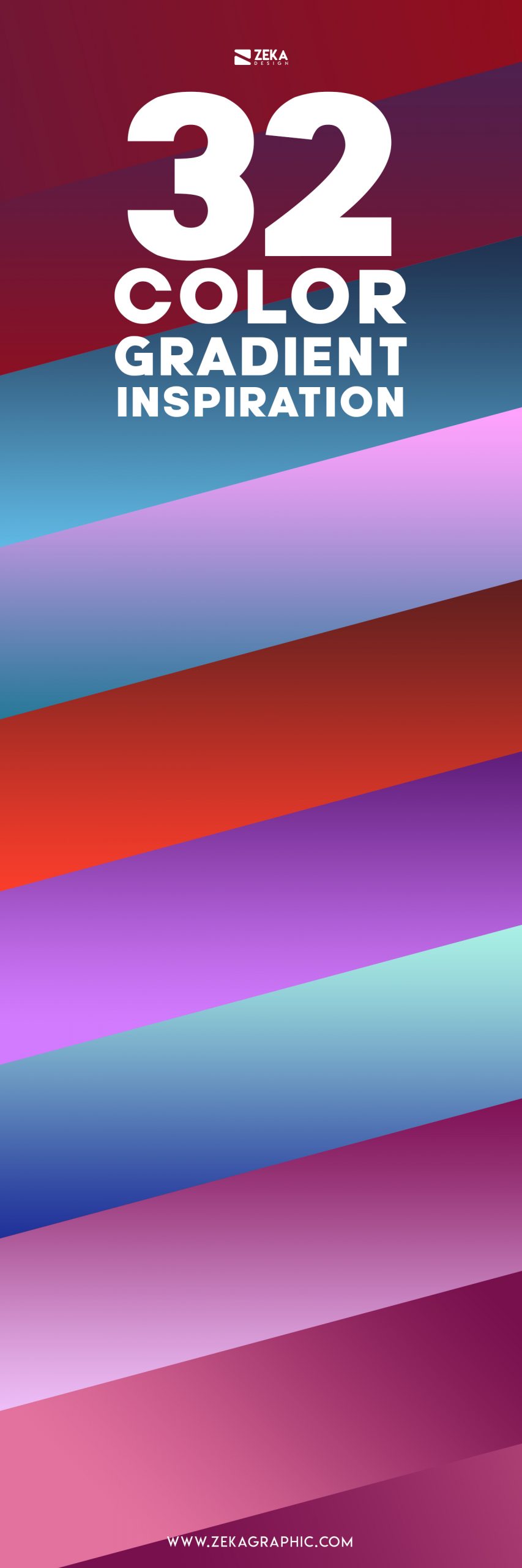 32 Color Gradient Inspiration for graphic design ideas
