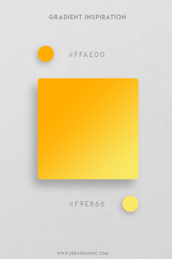 4 Orange Light Yellow Beautiful Color Gradient Inspiration Design