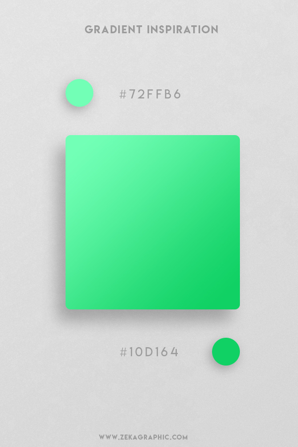 5 Aquamarine Malachite Beautiful Color Gradient Inspiration Design