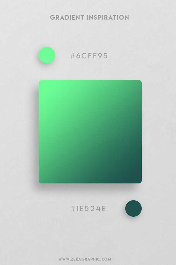 5 Light Green Dark Slate Grey Beautiful Color Gradient Inspiration Design