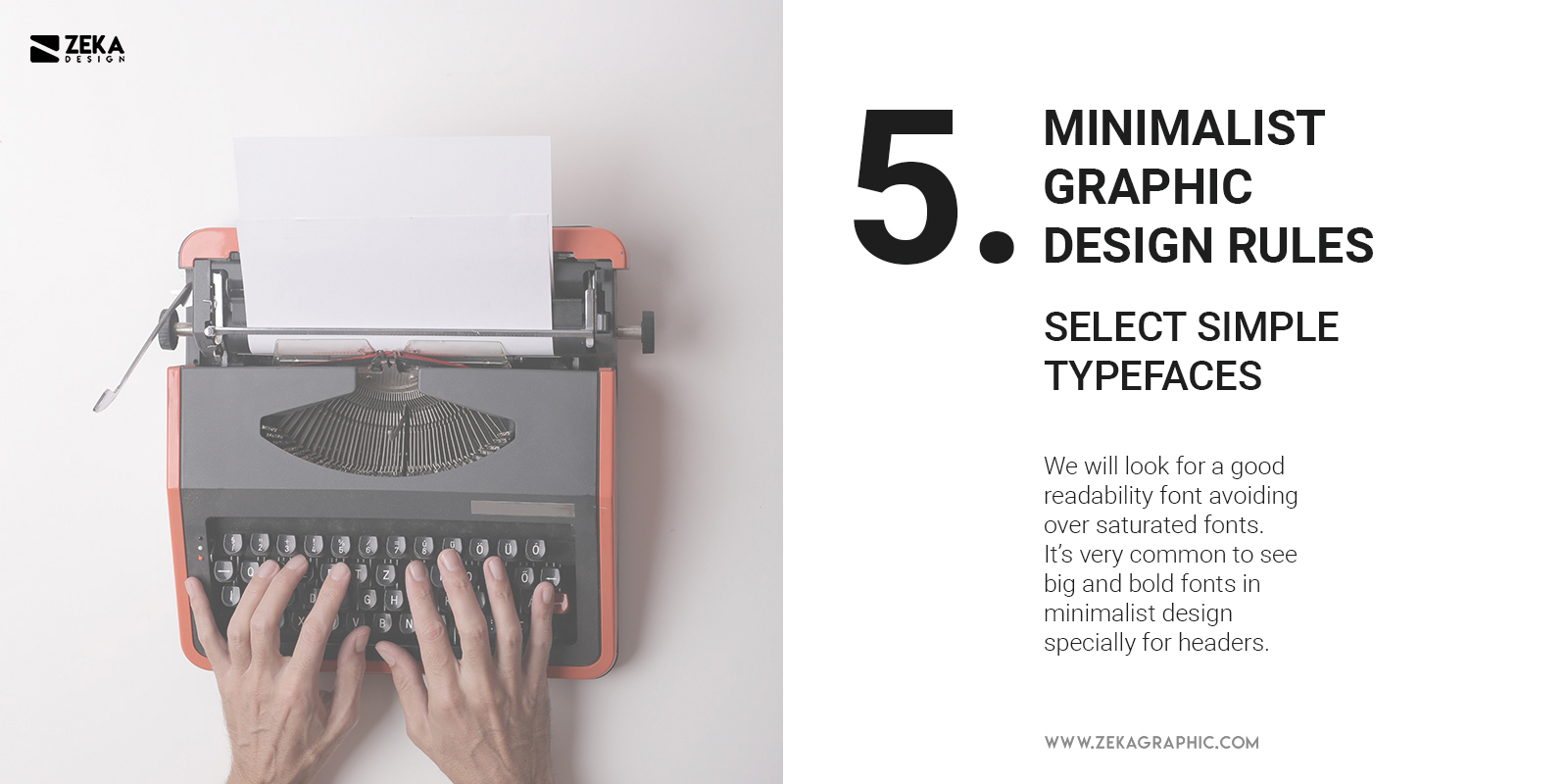 5 Minimalist Graphic Design Rules Simple Fonts v2