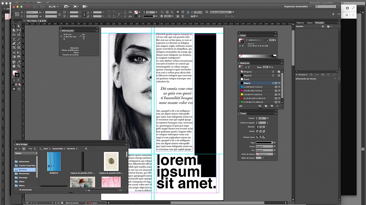 Adobe inDesign Example
