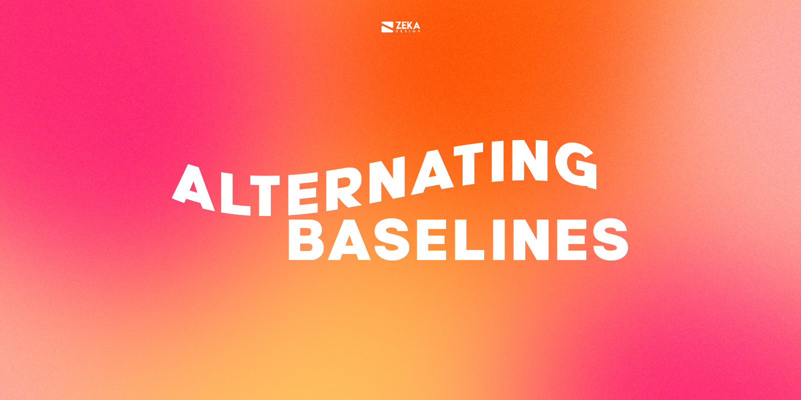 Alternating Baselines Typography Design Trends 2021
