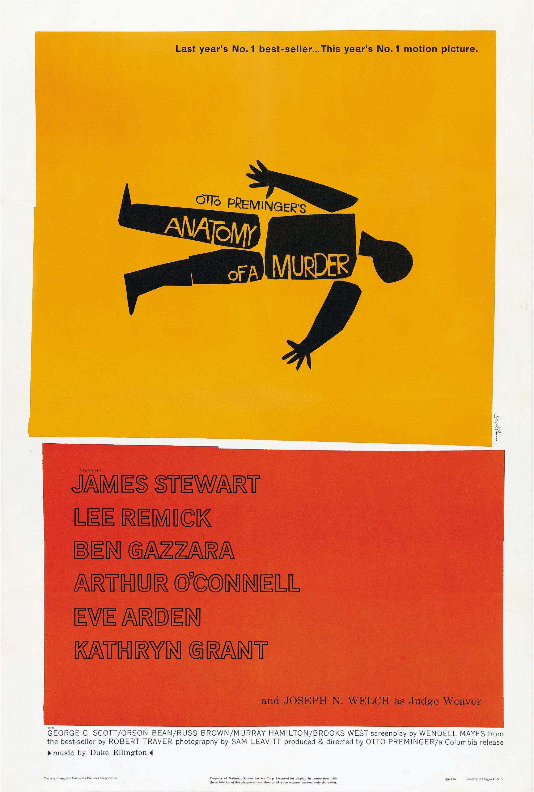 Anatomy of a murder movie poster design