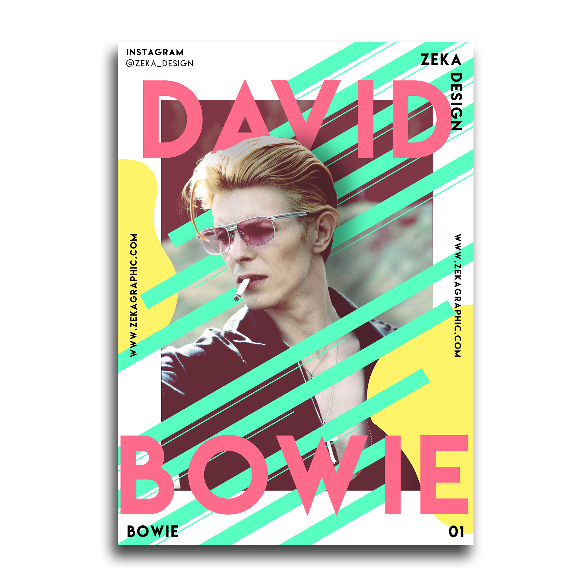 David Bowie Poster Design Collection Zeka Design