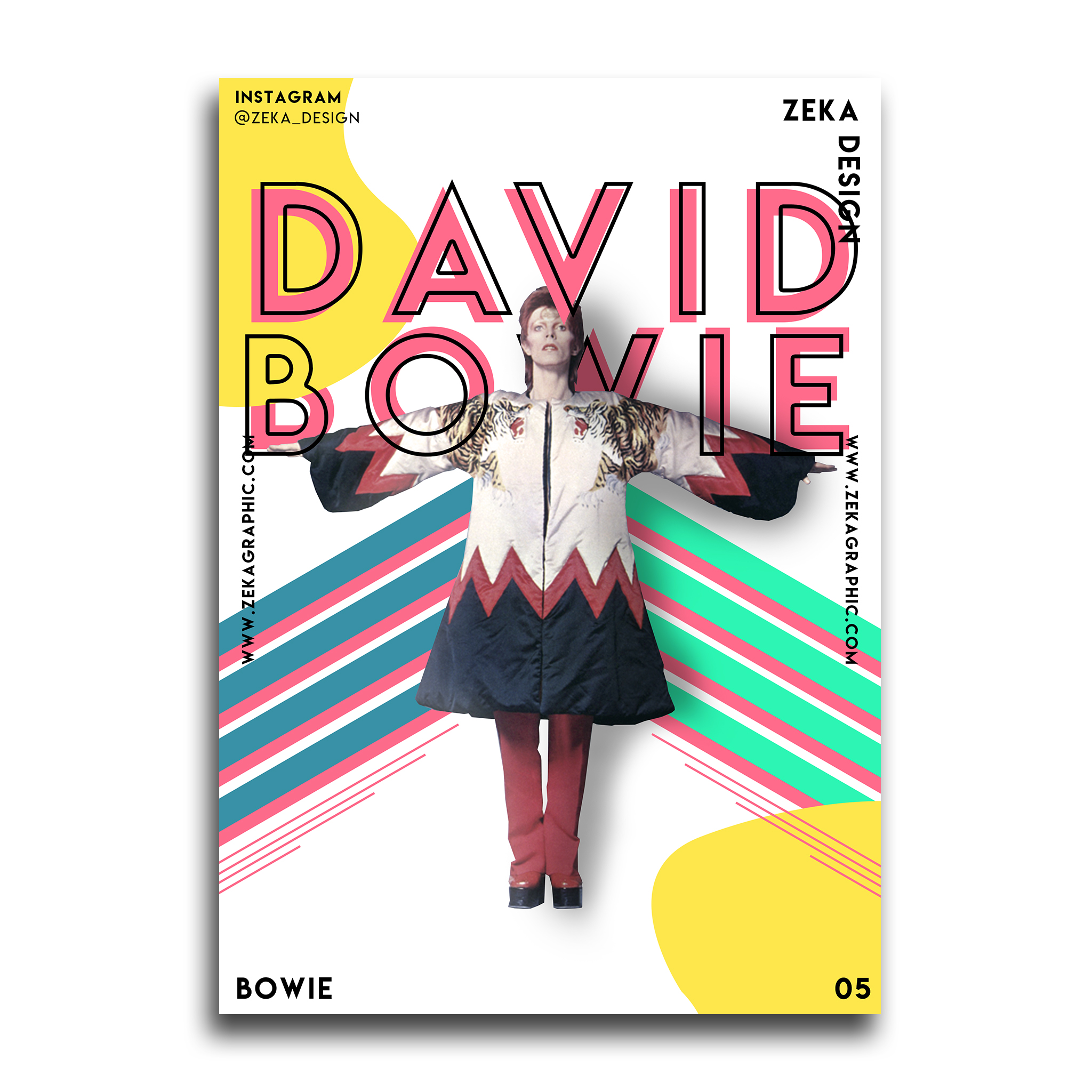 David Bowie Poster Design Collection Zeka Design