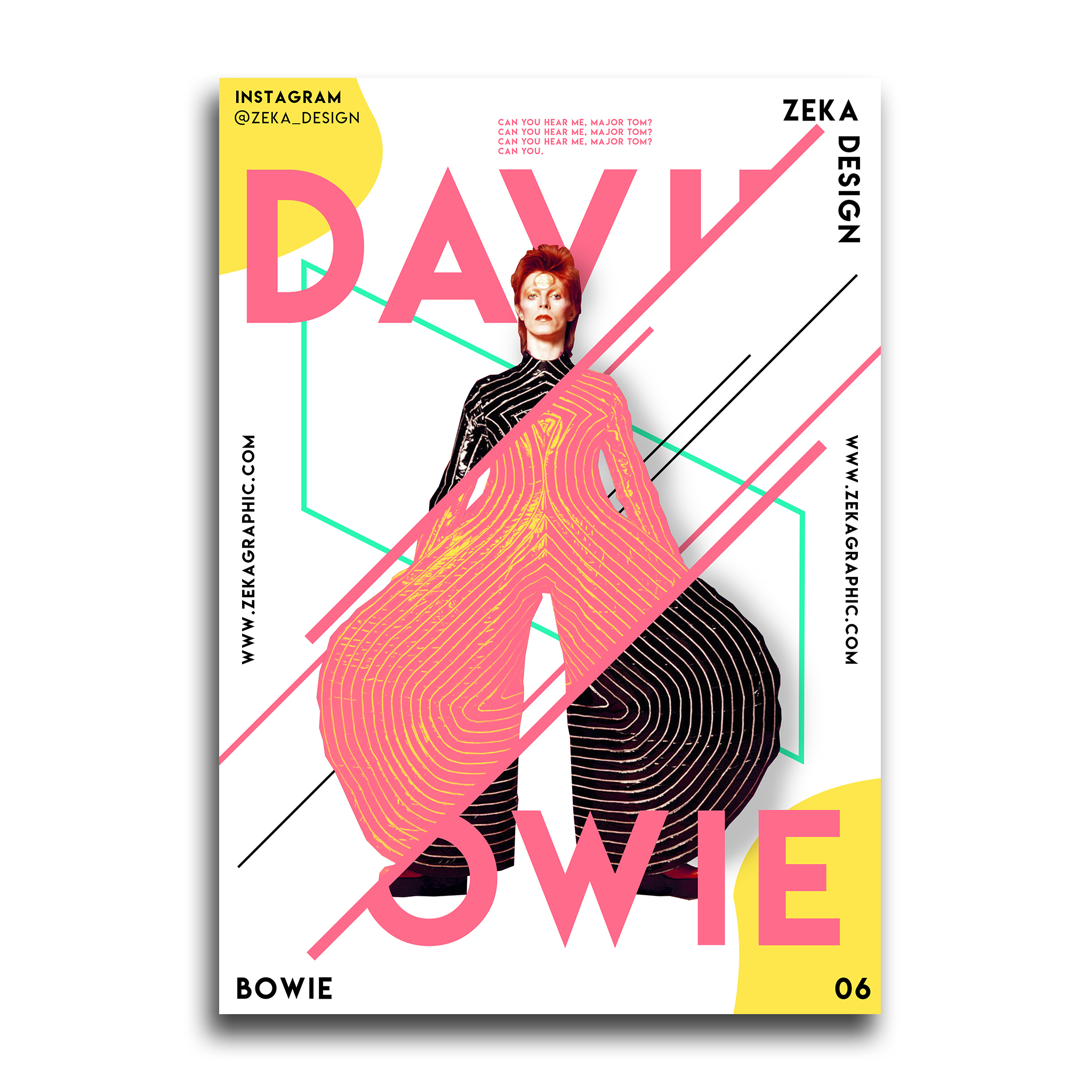 David Bowie Poster Design Collection Zeka Design