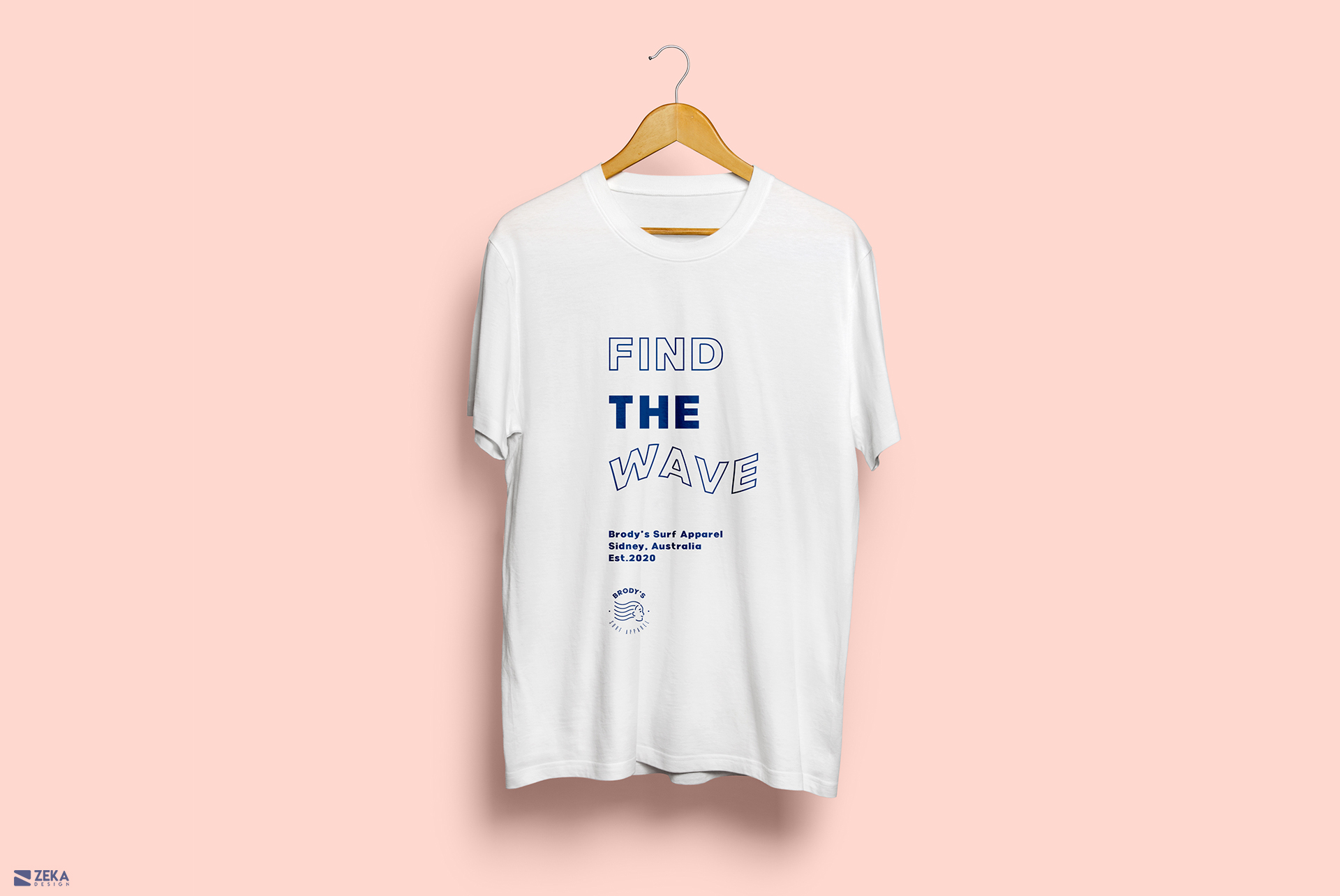 Brodys Surf Logo Design Brand Identity Design Concept by Zeka Design