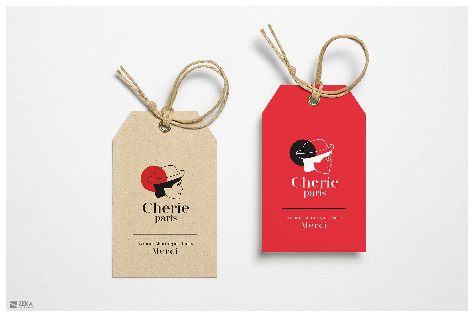 Cherie Paris Logo Design and Brand Identity Concept