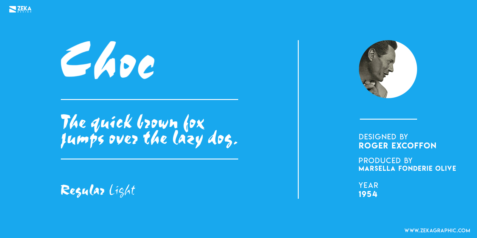 Choc Typography History 1950 Typefaces Roger Excoffon