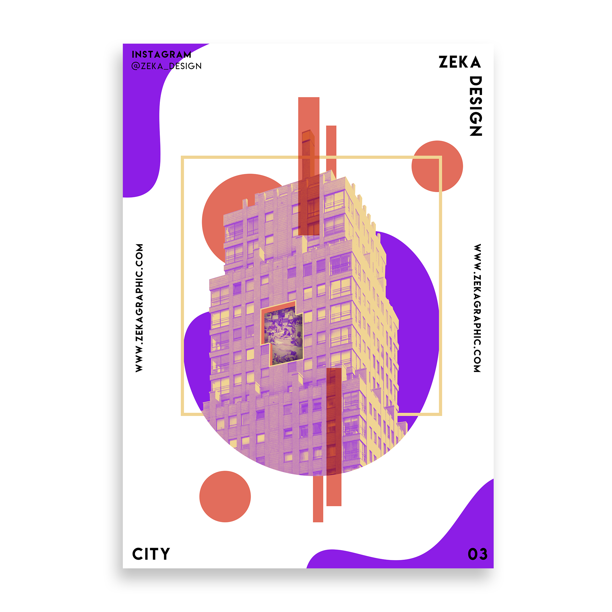 City Poster Design Collection Zeka Design